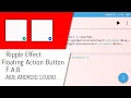 Ripple effect on floating action button FAB AIDE Android Studio