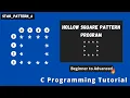 Star Pattern Program 6 in C Language in Hindi C Programming Tutorial Code With Viplove