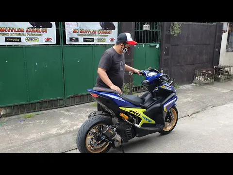 Download MP3 Yamaha Aerox version 1 with Akrapovic full system exhaust sound check