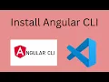 Install Angular CLI