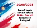 Download Lagu [TERKINI] Ramai layak terima RM100 SARA - One off tanpa kira kategori.@BantuanMY
