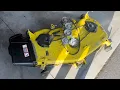 John Deere X580 Mower Deck Removal