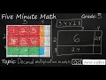5th Grade Math Decimal Multiplication with Area Models