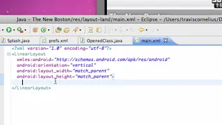Android Developing Applications Tutorial 59 Altered Landscape Layout