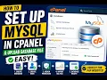 How to Easily Set Up a MySQL Database in cPanel Upload a Database File