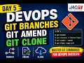 Day 4 DevOps Git Branches Git Amend and Git Clone
