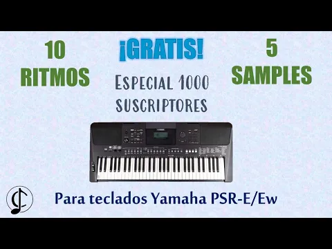 Download MP3 ¡¡10 RITMOS Y 5 SAMPLES PROFESIONALES GRATIS!! Para teclados Yamaha - Especial 1000 suscriptores.