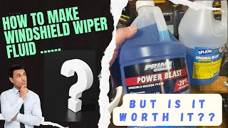 How to make your own windshield wiper fluid but is it worth it 4K