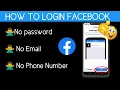 New How to Login Facebook without Email and Phone Number Updated Method 2025