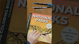 Unique Coloring Book National Parks Ink Tracing Coloring Book
