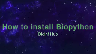 How to install Biopython
