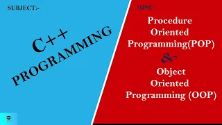 Difference between Procedural oriented and Object oriented programming Vamm Academy C