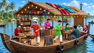 Boat Dhaba in River Tasty Desi Village Street Food Hindi Kahani Moral Stories Comedy Video