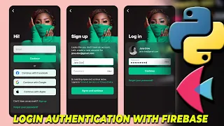 Python Flet App with firebase authentication Part 2 Mr Newton