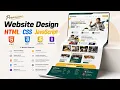 Modern Website Design HTML CSS JavaScript Finance Business Consulting