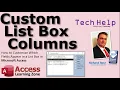 Custom List Box Columns in Microsoft Access Dynamically Display Fields Based on User Selection