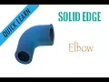Solid edge tutorial - Elbow Pipe fitting solid edge