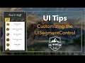 UI Tip Customizing UISegmentedControl iOS Xcode 8 Swift 3
