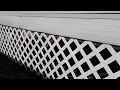 How to install plastic lattice on a deck