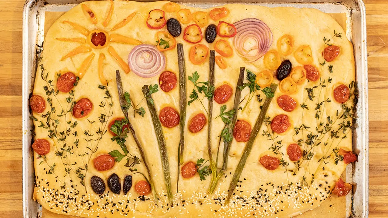 Serve this Beautiful Bread at your Holiday Table! Garden Art Greek Lagana Bread