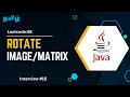 Rotate Image Leetcode 48 Java Optimal Tamil