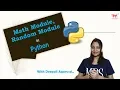 Math Module Random Module in Python Quiz Q2 PyCharm Hindi