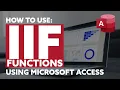 How to use the IIF Function Calculated Fields in Microsoft Access 2019