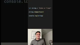 JavaScript string method toUpperCase