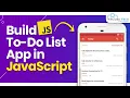 Create a To-Do List App using JavaScript JavaScript Projects for Beginners