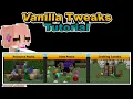 Vanilla Tweaks Tutorial - Resource Packs Data Packs Crafting Tweaks
