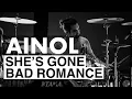 LAN SOLO SHE'S GONE \u0026 BAD ROMANCE | VOKAL MANIA (2020) DRUM CAM AINOL