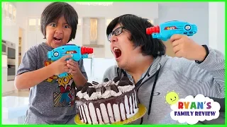 Download Ryan Laser Tag Blasters Challenge vs Daddy for Cake!!!!! MP3