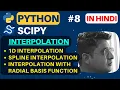 Python SciPy Interpolation 1D Interpolation in Python Python SciPy Tutorial in Hindi
