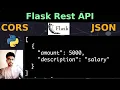 Create a Flask Rest API that returns JSON and Handle CORS Problem UBprogrammer