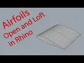 Importing Airfoils and Lofting in Rhino 7 to Make a Wing Slice