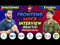 React interview questions and answers to clear Frontend Interview Mock frontend developer round