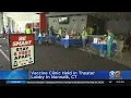 Vaccine Clinic Held In Movie Theater Lobby In Norwalk Connecticut