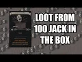 Loot from 100 Jack in the Box Sets