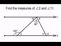 Triangle Angle Sum and Exterior Angle Theorem