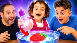 تحدي الكبسولات السحرية !! MAGIC CAPSULES CHALLENGE