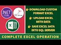 Read and Import data of Uploaded Excel into SQL Server Database ASP NET Core EF Core