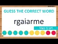 Scrambled Word Game Can You Unscramble These Words 8 Letters