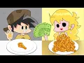 Download Lagu POP IT :: RICH vs POOR FOOD CHALLENGE!  Friday Night Funkin l Animation Mukbang