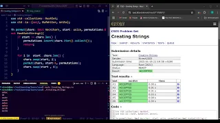 Day 8 of coding in rust CSES Creating Strings Rust Coding Challenge Silent Code with Music