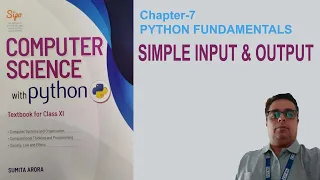 CBSE CLASS 11 Chapter 7 Python Fundamentals Chapter 7 Python Fundamentals - Class 11