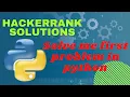 Hackerrank problem Solve Me First in problem Solving is solved for you in python language