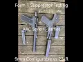 9mm Form 1 Suppressor Testing AAC-Style K-Baffles Glock 19 Gen 5