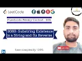 3083 Substring Existence in a String and Its Reverse Leetcode Weekly Contest - 389
