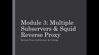 Multiple Sub servers Proxies Squid