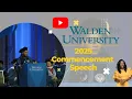 Montrecespeaks Walden University 2025 Commencement